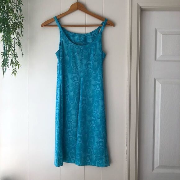 Vintage Luna Blue Snake Print Dress XS/S - Picture 8 of 8